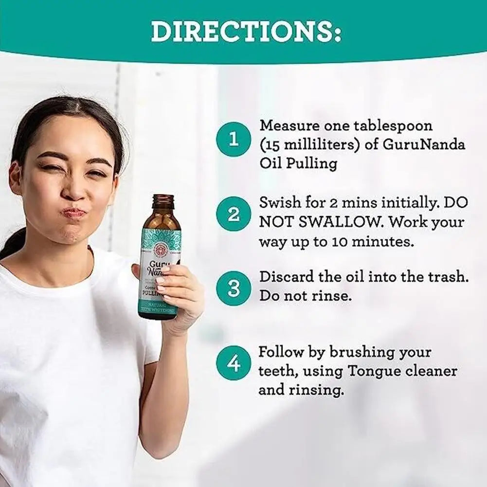 CocoMint Oral Health Oil - 7 Essential Oils & Vitamins for Freshness and Care