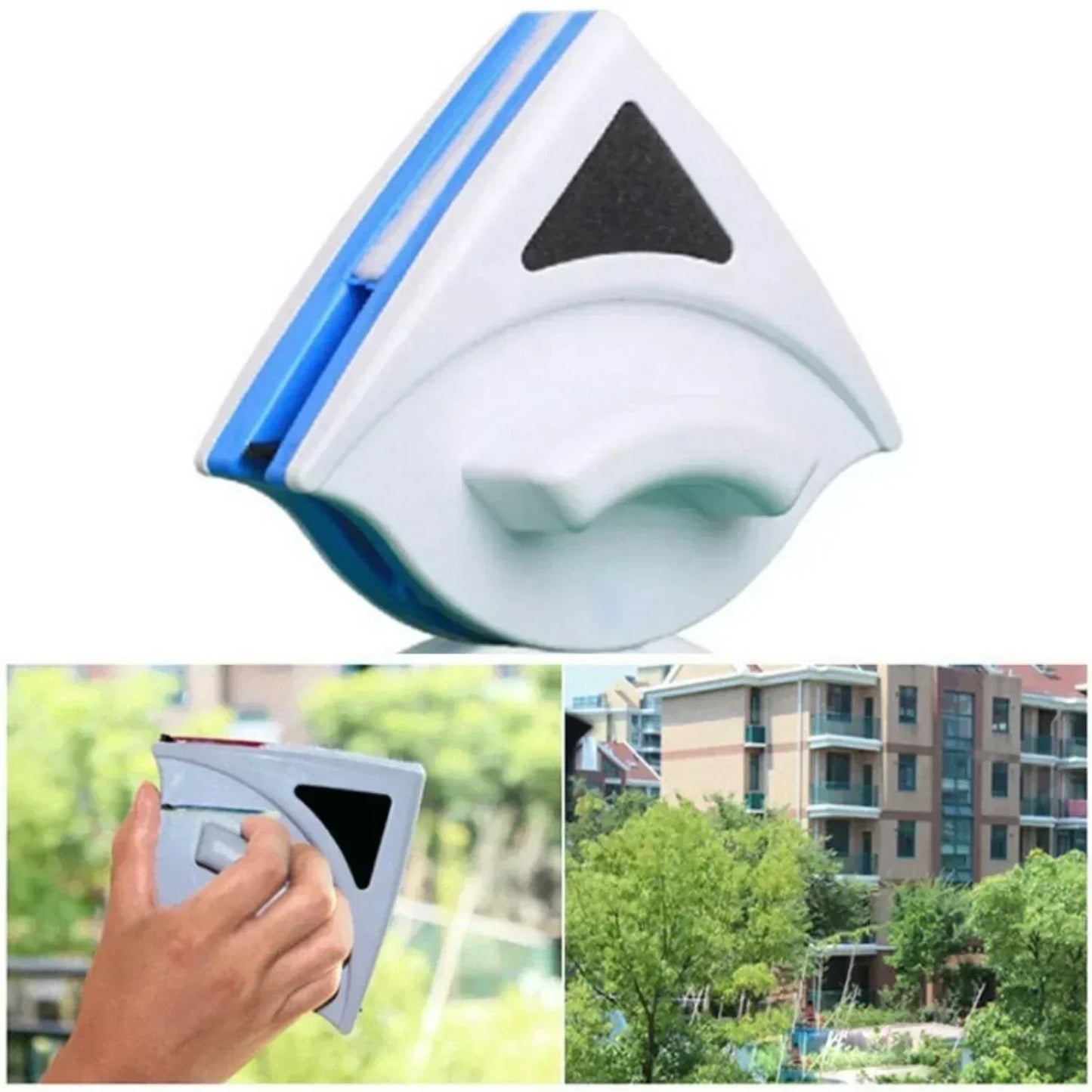 Dual-Sided Magnetic Window Cleaner for Easy Glass Cleaning (3-8mm)