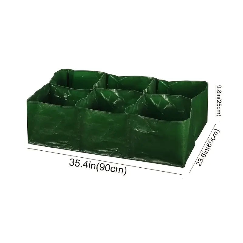 Multi-Compartment Planting Bag - Durable Garden Organizer for Herbs and Plants