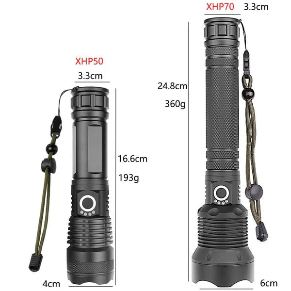 Tactical LED Flashlight with Power Bank