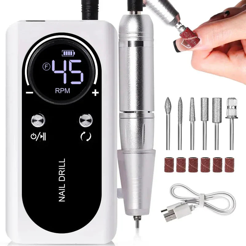 Portable Manicure Kit With Nail Drill