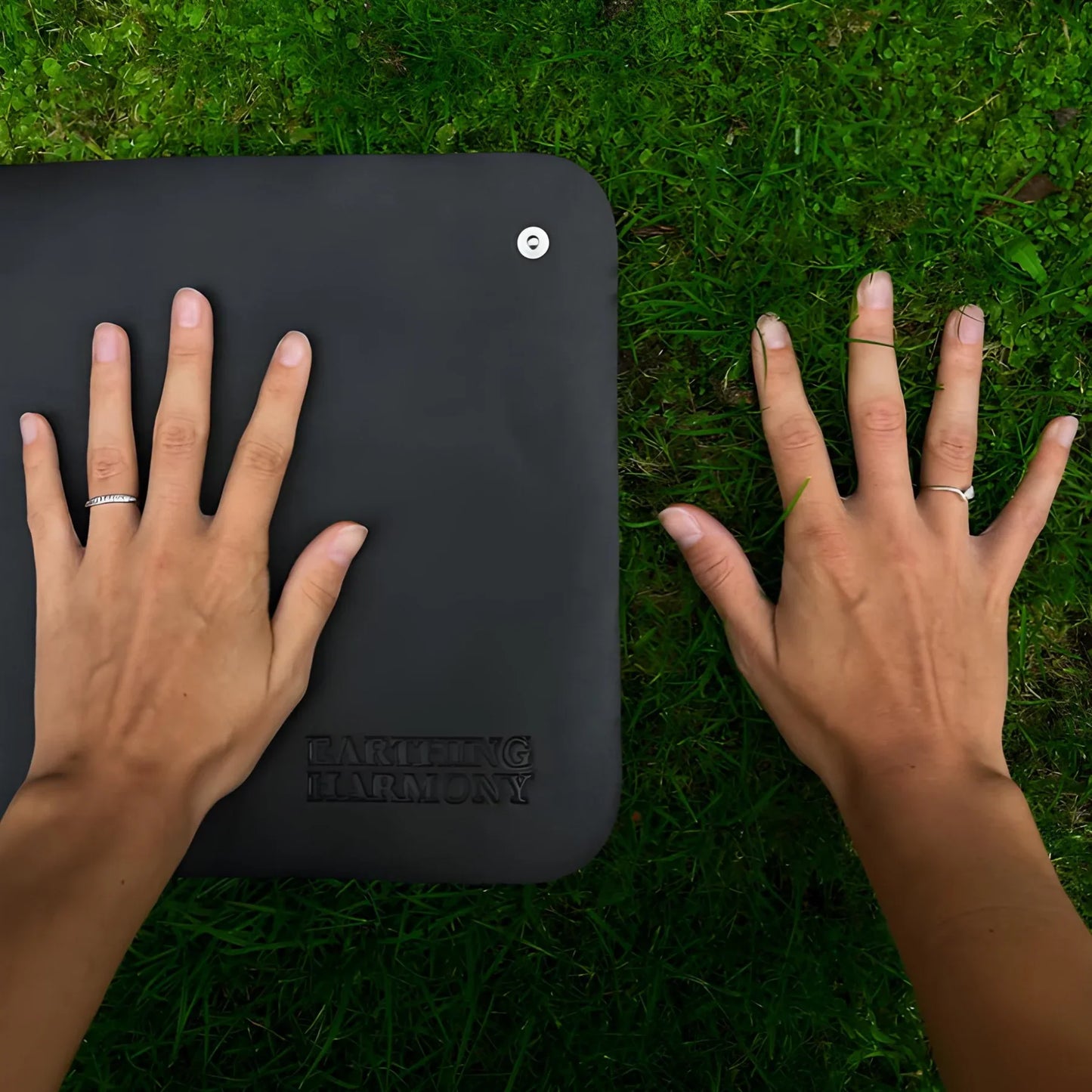Carbon Leather Grounding Mat for Electronics and Health Improvement