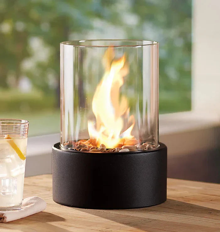 Contemporary Portable Tabletop Fire Lantern