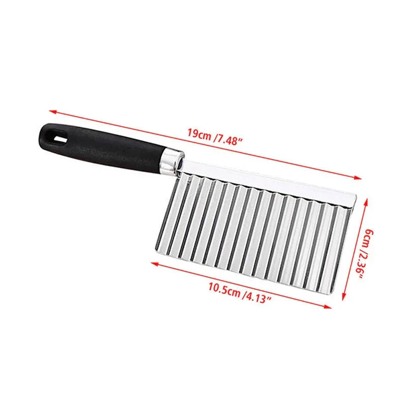 Crinkle Cutter - Stainless Steel Serrated Knife