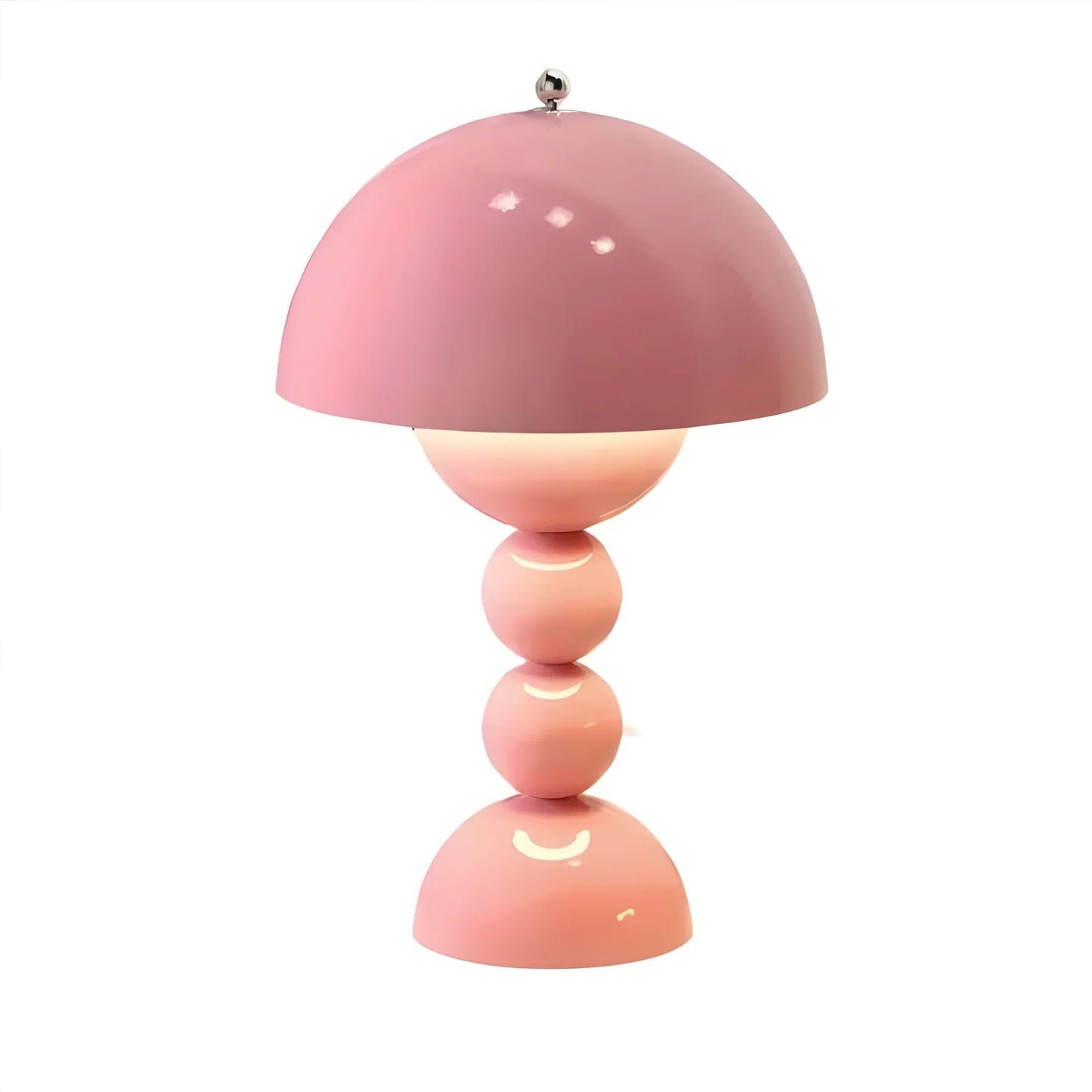 Modern Geometric Table Lamp - Stylish Scandinavian Design with Colorful Base