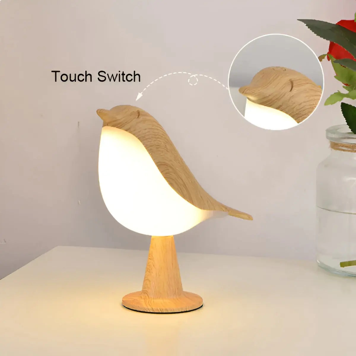 Elegant Bird Table Lamp – Mood Lighting & Aromatherapy