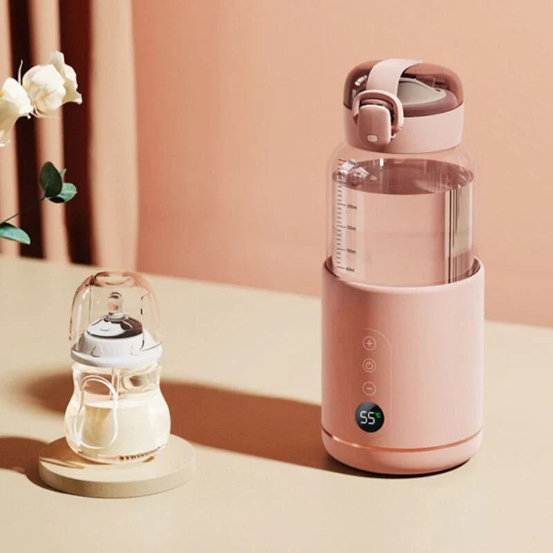 Portable Bottle Warmer with Display – On-the-Go Solution