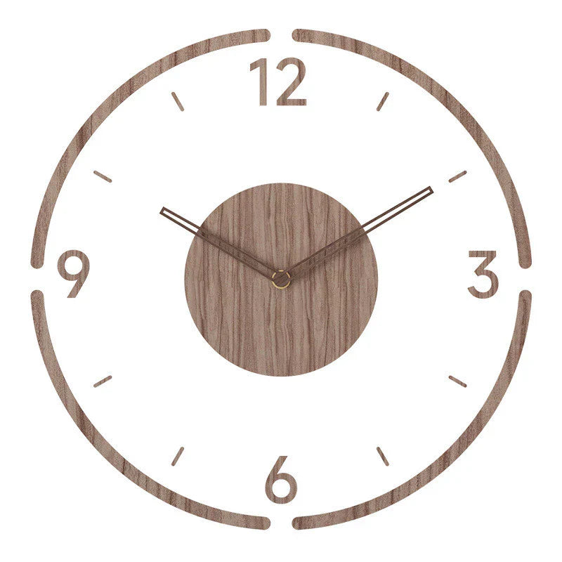 Scandinavian Style Wooden Wall Clock