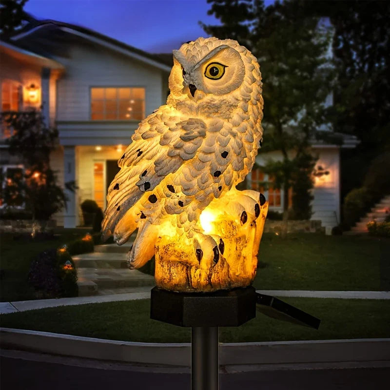 Weatherproof Solar LED Owl Garden Light – Outdoor Lighting for Patio, Balcony & Garden