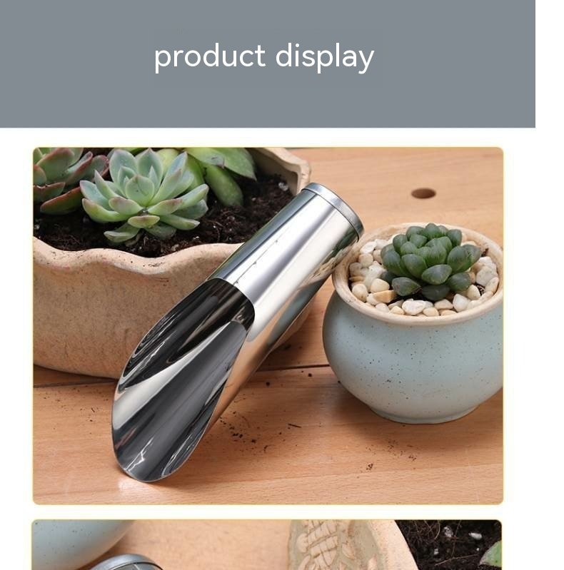 Durable Stainless Steel Planting Shovel – Strong Gardening Tool for Soil and Pots
