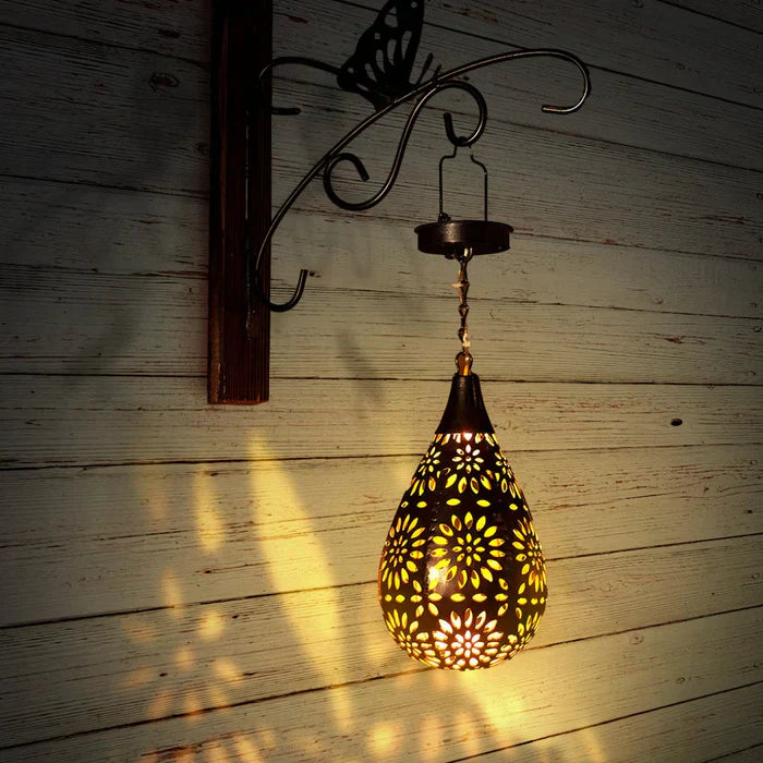 Solar-Powered Floral Garden Lamp - Weather-Resistant Outdoor Light For Elegant Garden Decor