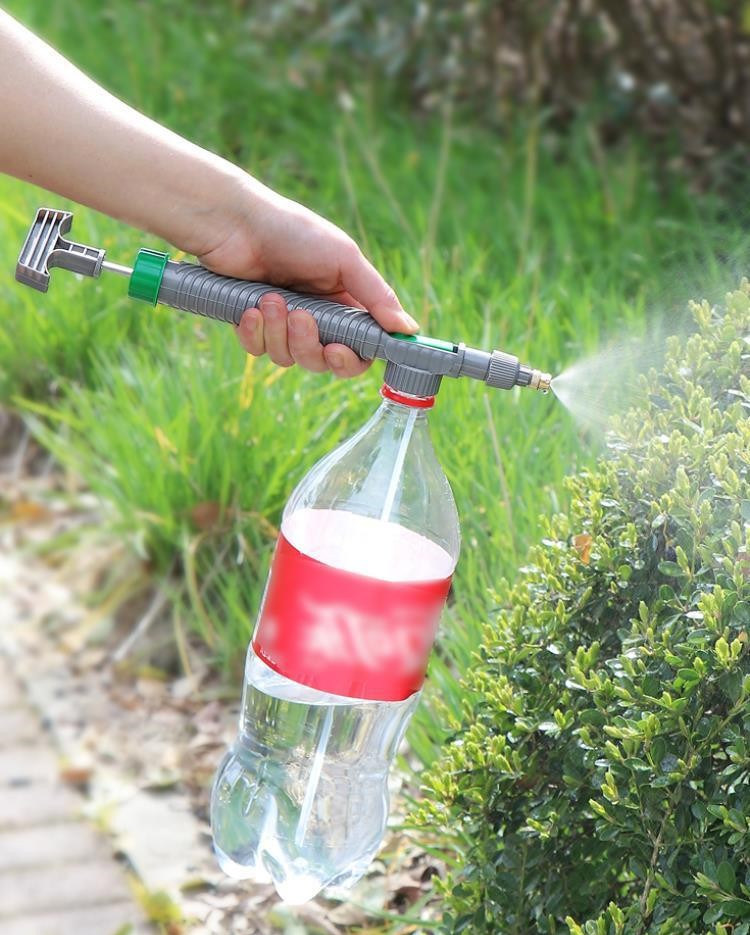 High-Pressure Bottle Garden Sprayer - Universal Nozzle for Watering and Cleaning