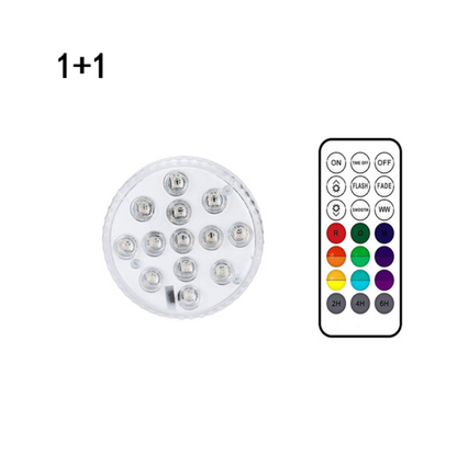 Remote-Controlled Underwater LED Light – RGB Multicolor Pool and Pond Lighting for Bathrooms