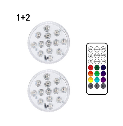 Remote-Controlled Underwater LED Light – RGB Multicolor Pool and Pond Lighting for Bathrooms