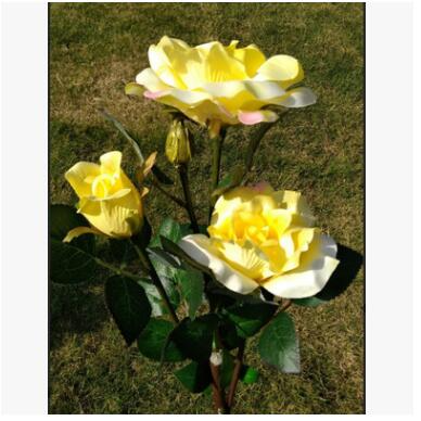 Solar-Powered Garden Rose Lights – Decorative Outdoor Lighting with Solar Panel