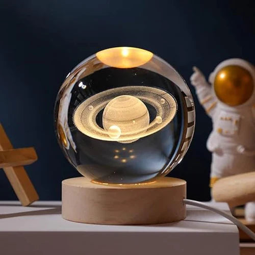 Glowing Moon Crystal Sphere