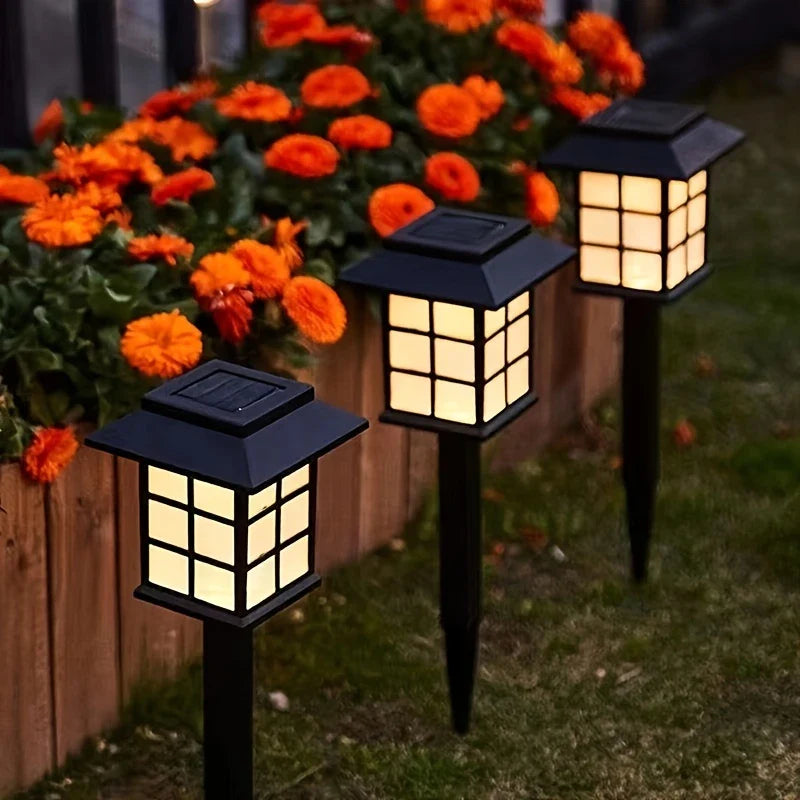 LED Solar Lantern Path Lights – Waterproof Outdoor Garden Lighting for Walkways