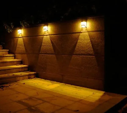 Modern LED Solar Wall Light - Stylish Outdoor Lighting for Garden and Terrace