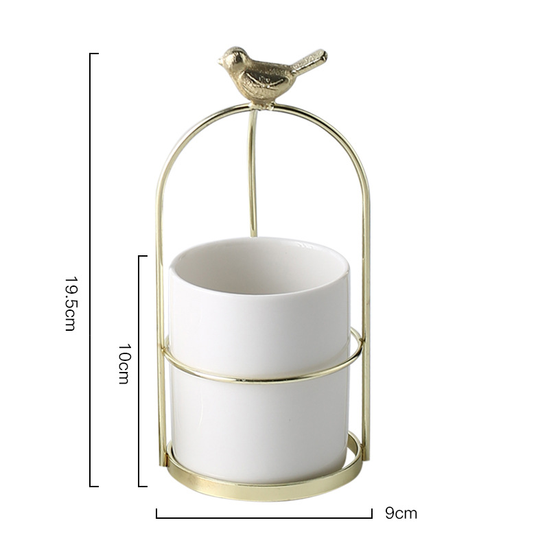 Decorative Bird-Themed Flower Pots for Elegant Home and Garden Display