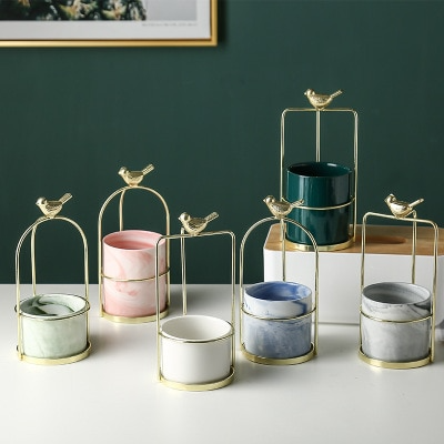 Decorative Bird-Themed Flower Pots for Elegant Home and Garden Display