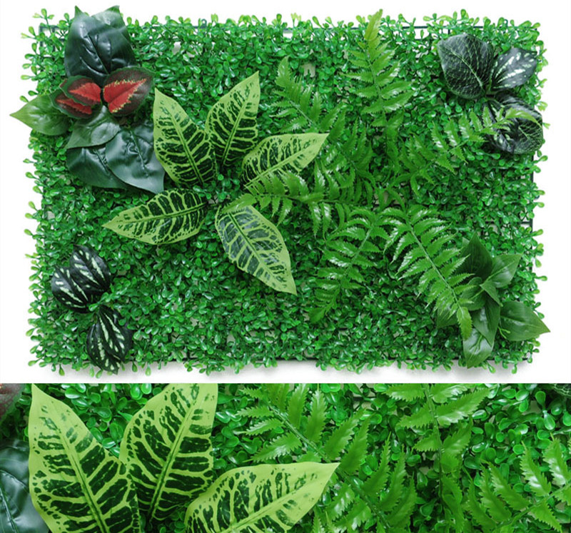 Green Artificial Plant Wall Mat - Decorative Faux Plants for Creative Backgrounds