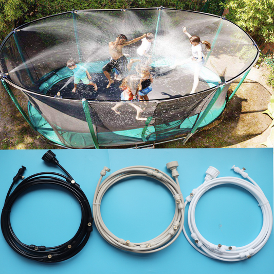 Garden Spray Irrigation System - Hose with Adjustable Nozzles for Cooling and Refreshing