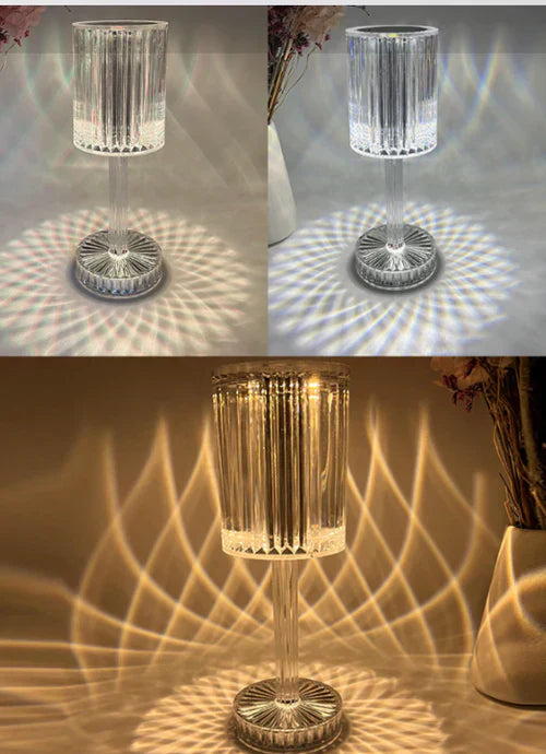 Elegant Dimmable Crystal Table Lamp