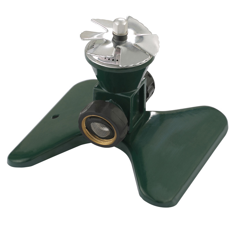 360° Rotating Metal Lawn Sprinkler – Automatic Garden Irrigation System for Even Watering