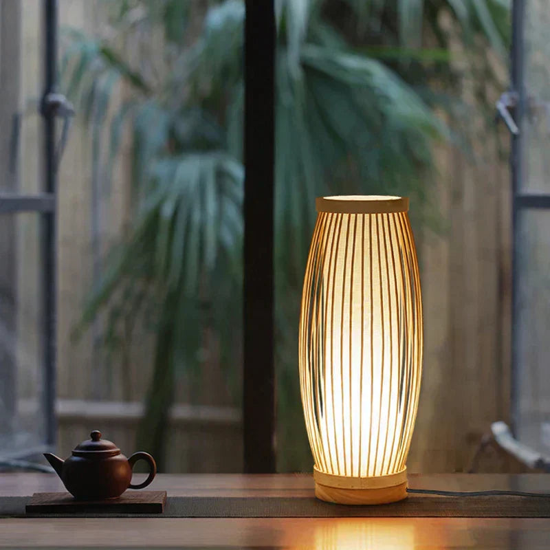 Zen Glow Japanese Table Lamp