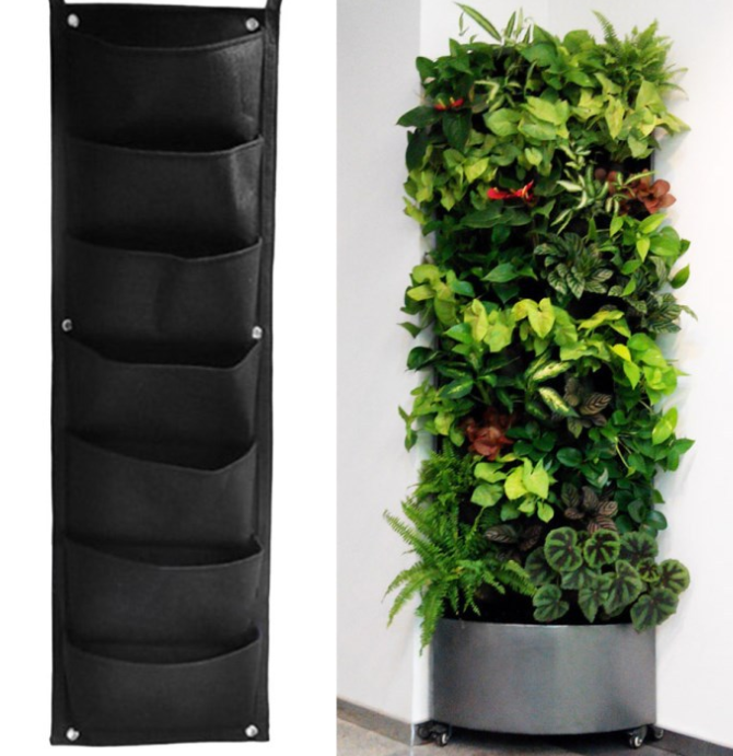 Wall-Mounted Vertical Garden Organizer – Multi-Pocket Planter for Indoor & Outdoor Spaces