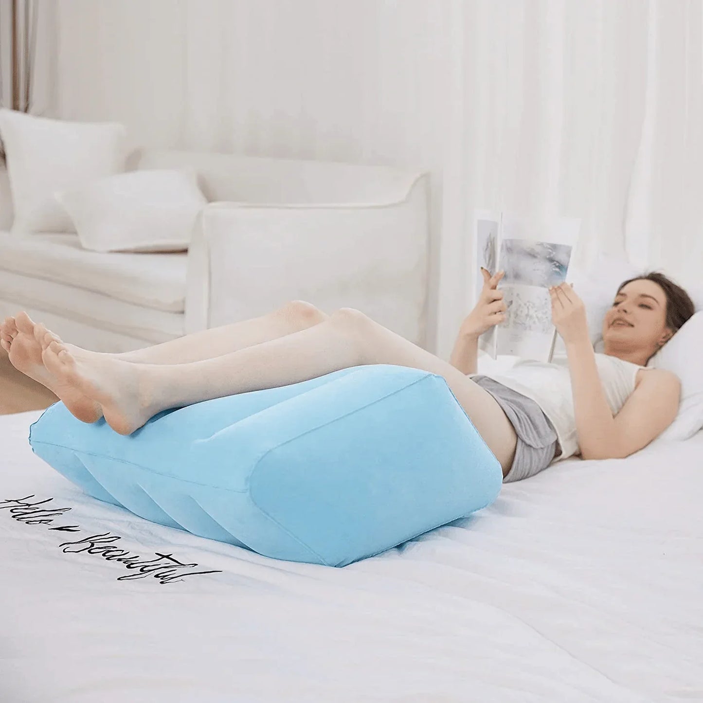 Inflatable Leg Elevation Pillow