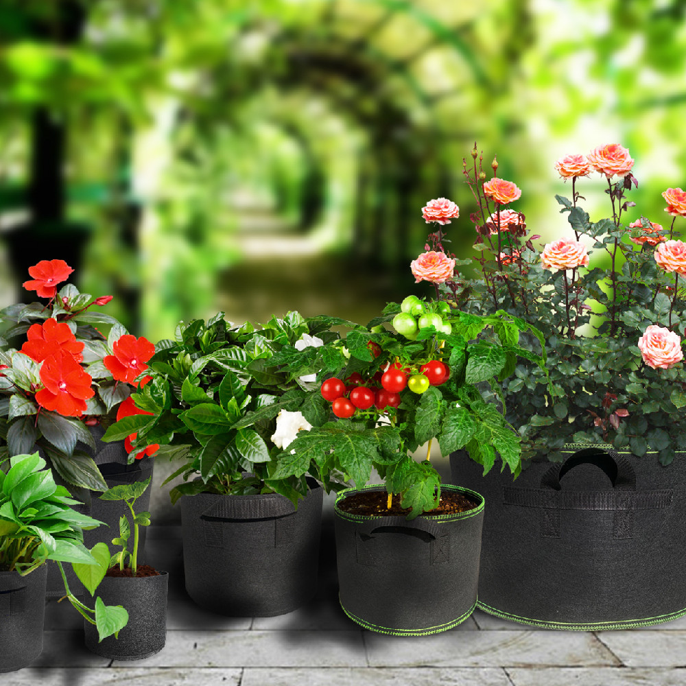 Durable Non-Woven Garden Planter Bag – Sturdy Plant Container with Handles