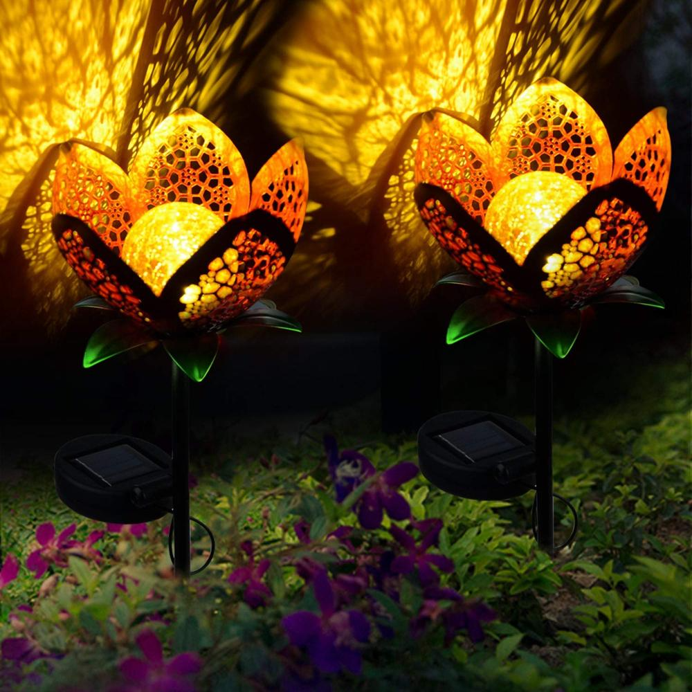 Solar LED Lotus Flower Garden Light – Decorative Outdoor Lighting for Yard and Patio