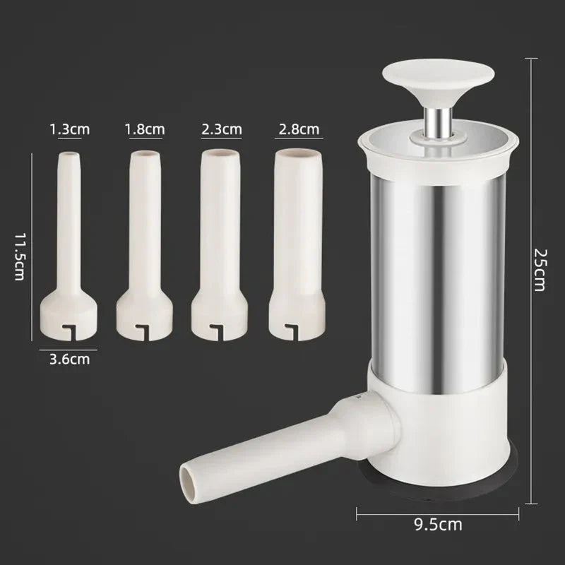 Stainless Steel Manual Sausage Stuffer for Homemade Sausages