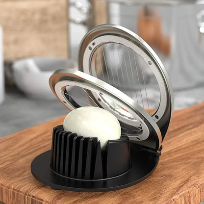 Premium 3-in-1 Stainless Steel Egg Slicer