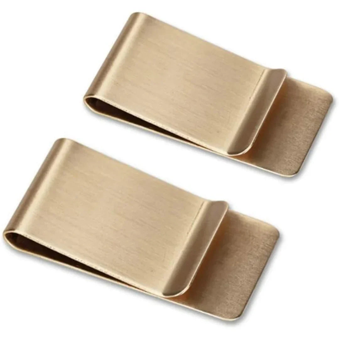Stylish Stainless Steel Card Holder & Money Clip - Set of 2