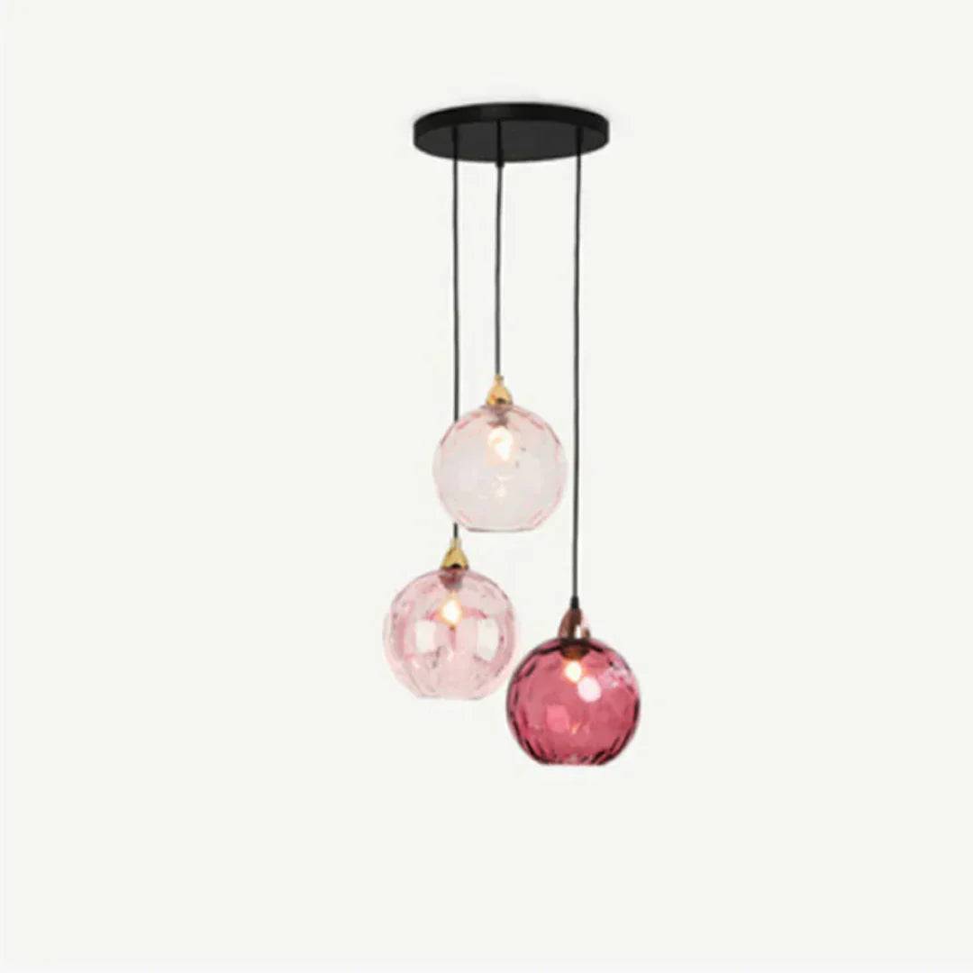Modern Triple Glass Pendant Light