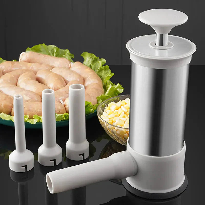 Stainless Steel Manual Sausage Stuffer for Homemade Sausages