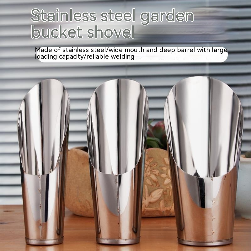 Durable Stainless Steel Planting Shovel – Strong Gardening Tool for Soil and Pots