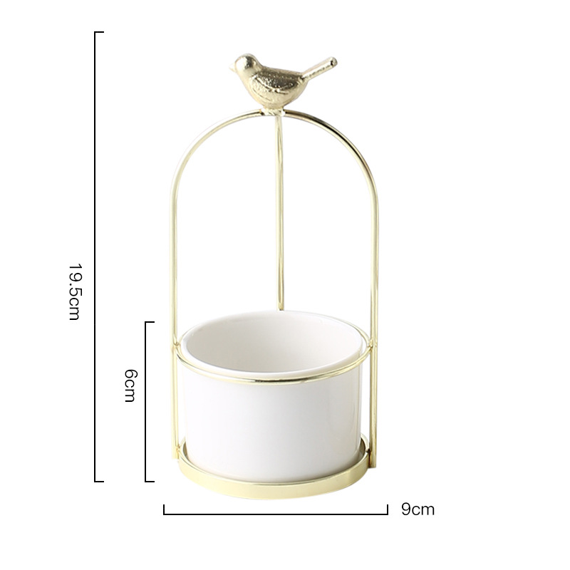 Decorative Bird-Themed Flower Pots for Elegant Home and Garden Display