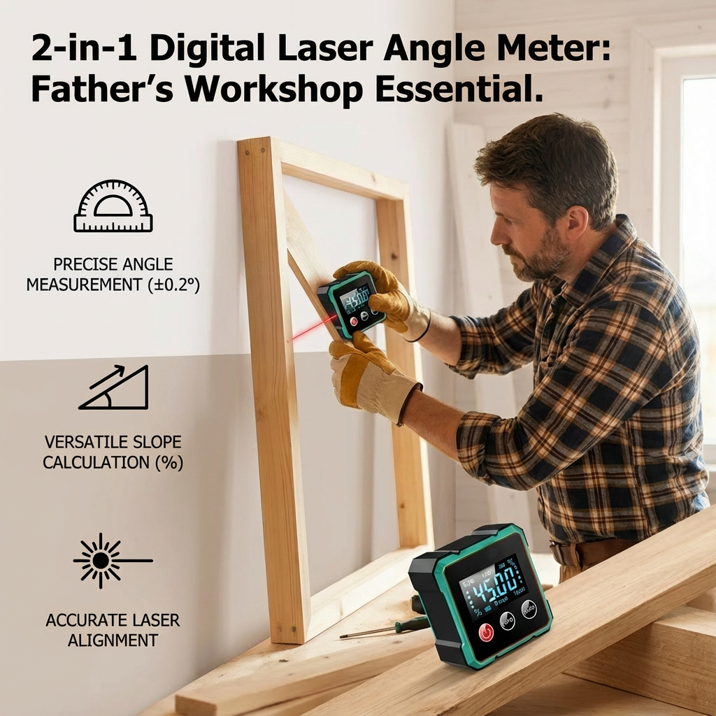 2-in-1 Digital Laser Angle Meter