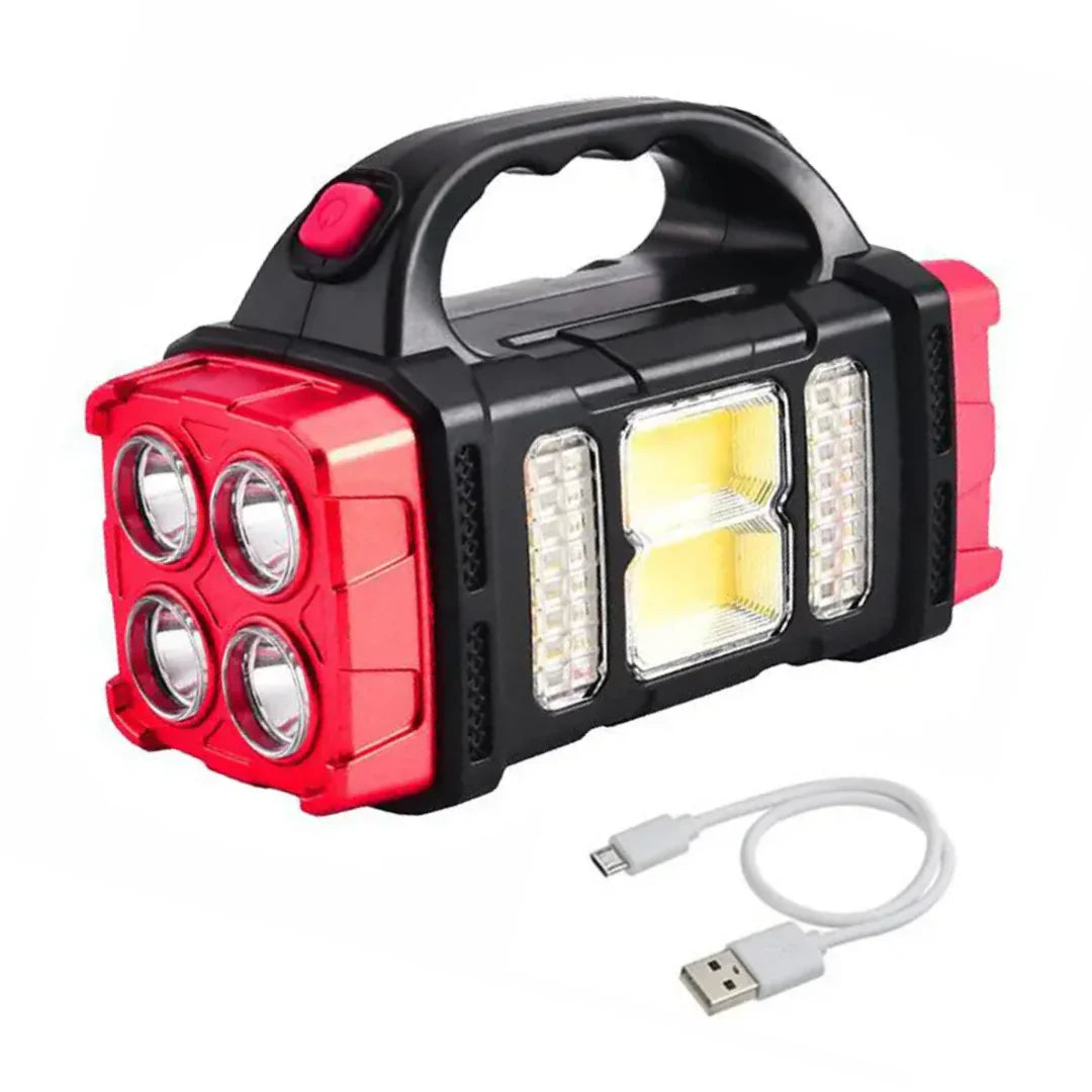 3-in-1 Emergency Flashlight with USB Charging and Convenient Carrying Handle
