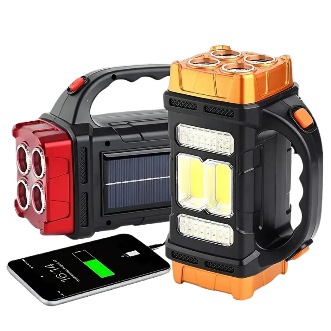 3-in-1 Emergency Flashlight with USB Charging and Convenient Carrying Handle