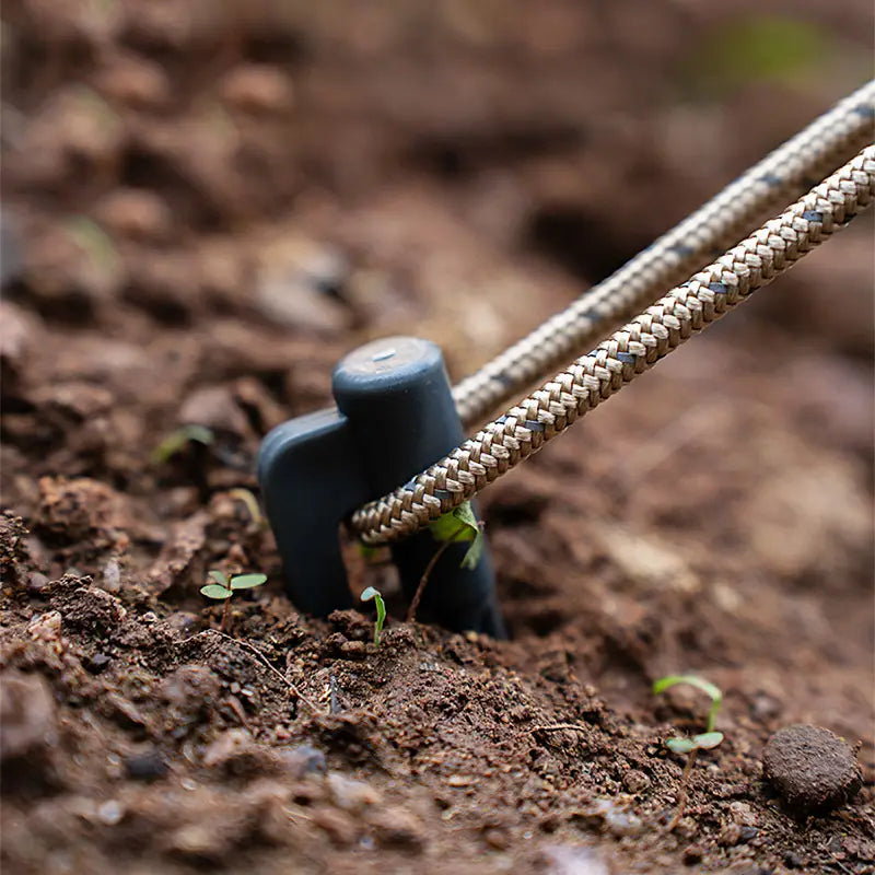 Durable Plastic Tent Pegs with Hooks - Heavy-Duty Pegs for Tarps and Camping