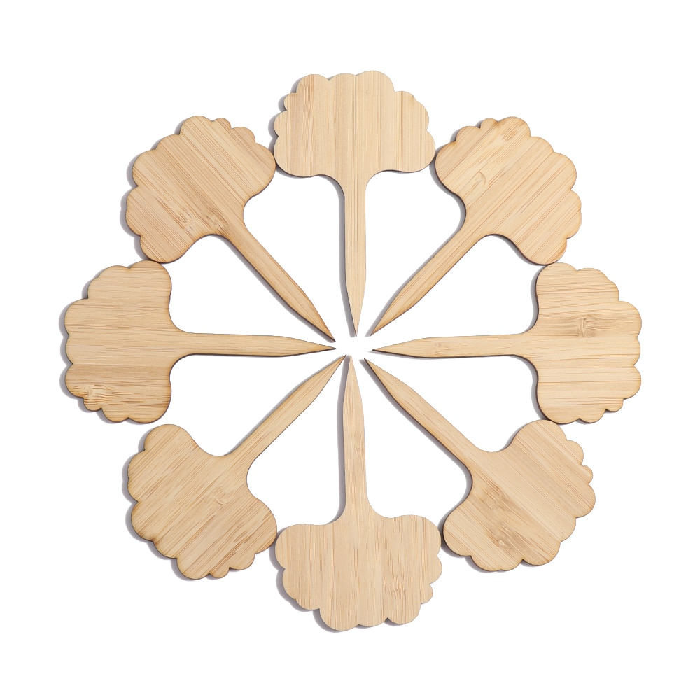 Reusable Wooden Plant Markers – Writable Labels for Garden & Balcony Herbs