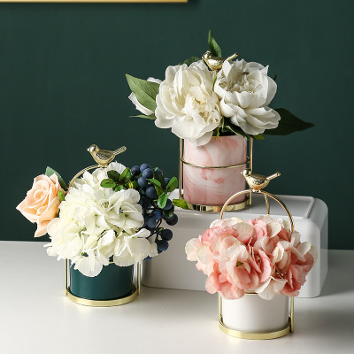 Decorative Bird-Themed Flower Pots for Elegant Home and Garden Display