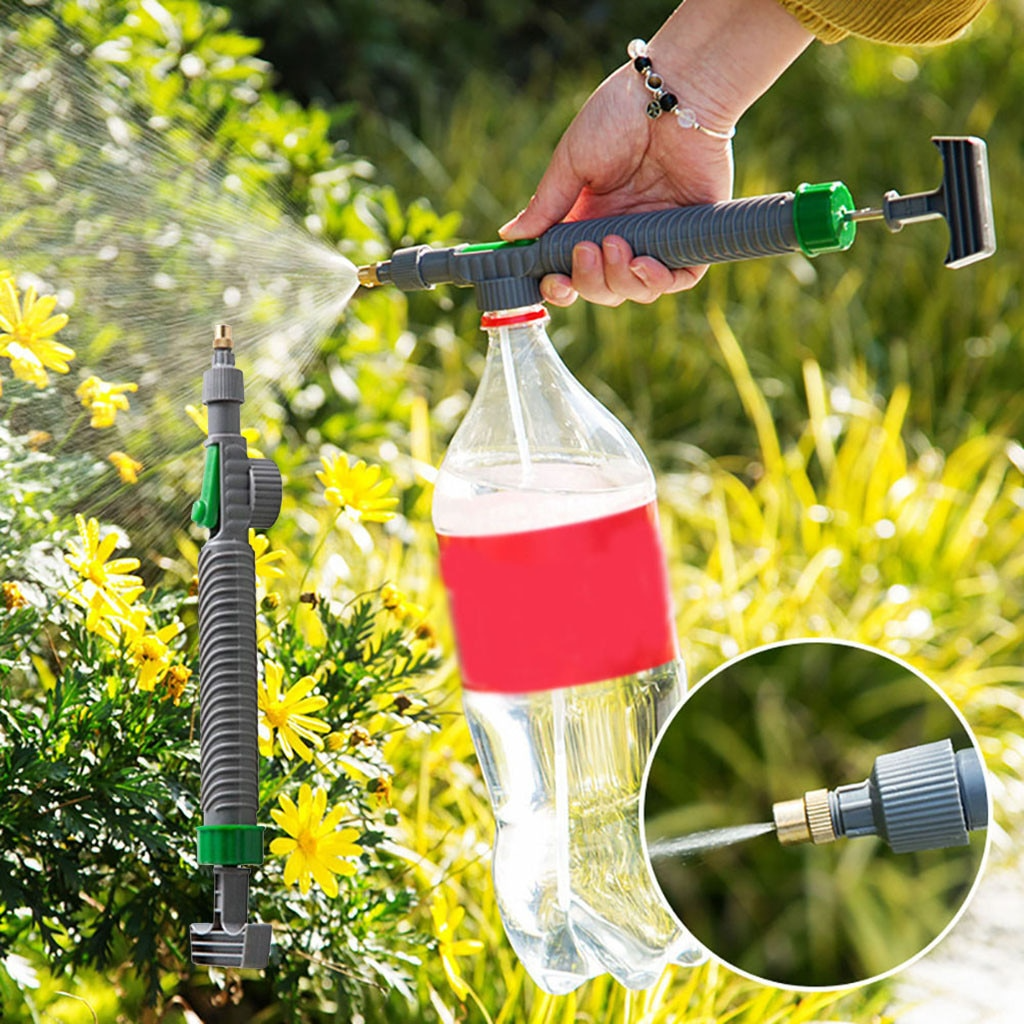 High-Pressure Bottle Garden Sprayer - Universal Nozzle for Watering and Cleaning