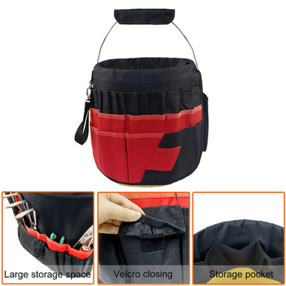 42-Pocket Garden Tool Storage Bag - Spacious Organizer for Outdoor Tools