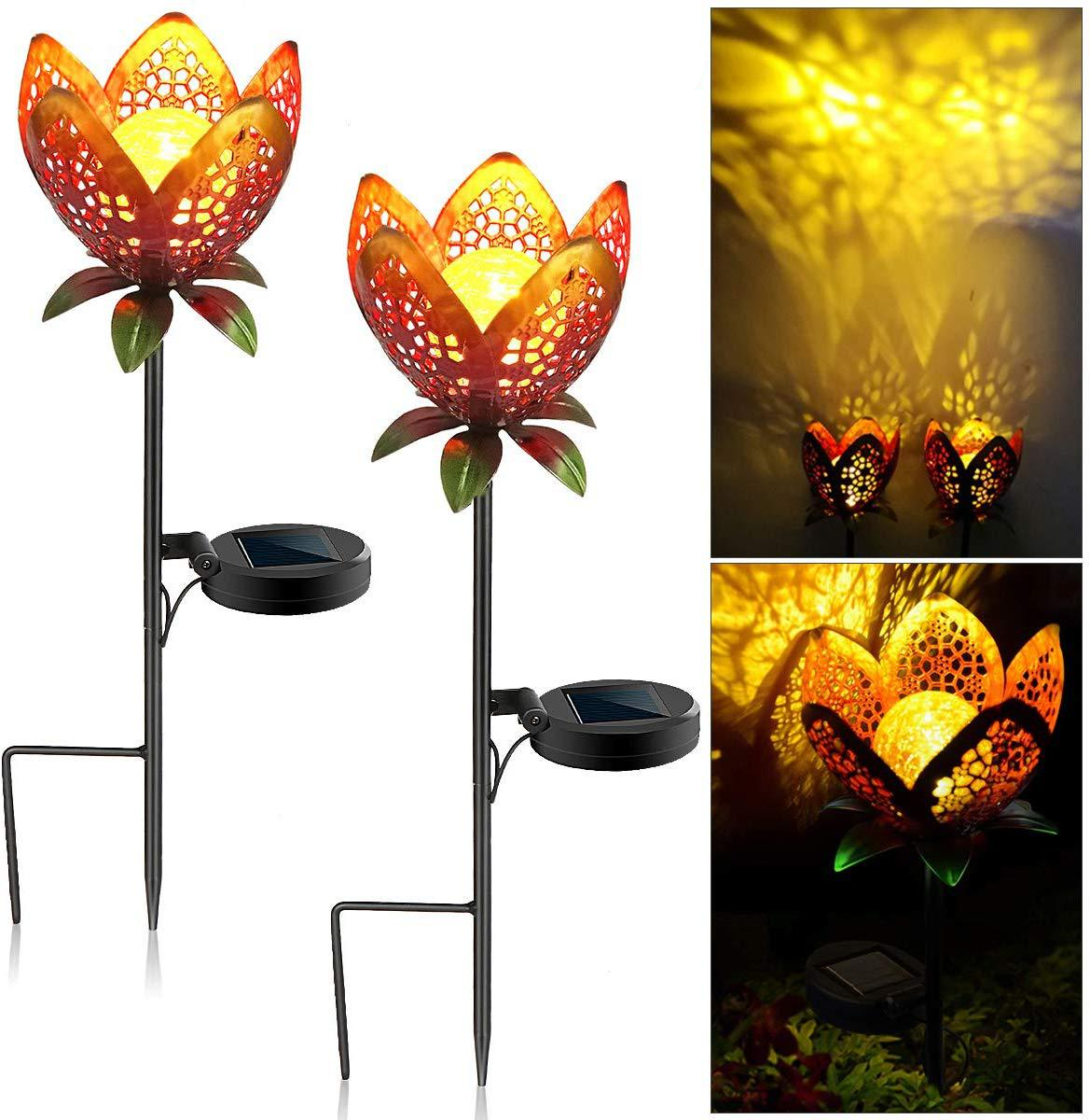 Solar LED Lotus Flower Garden Light – Decorative Outdoor Lighting for Yard and Patio