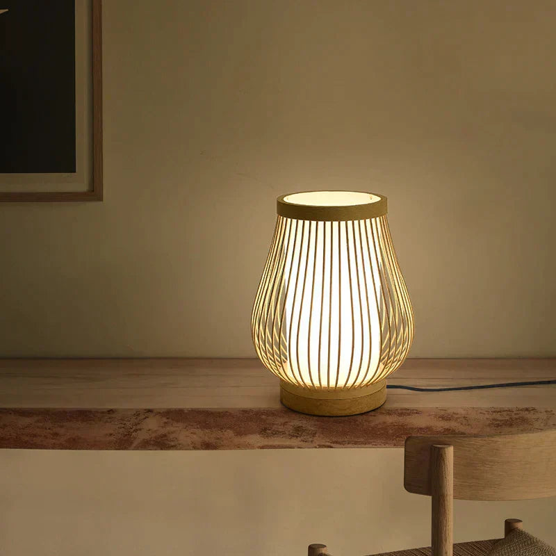 Zen Glow Japanese Table Lamp